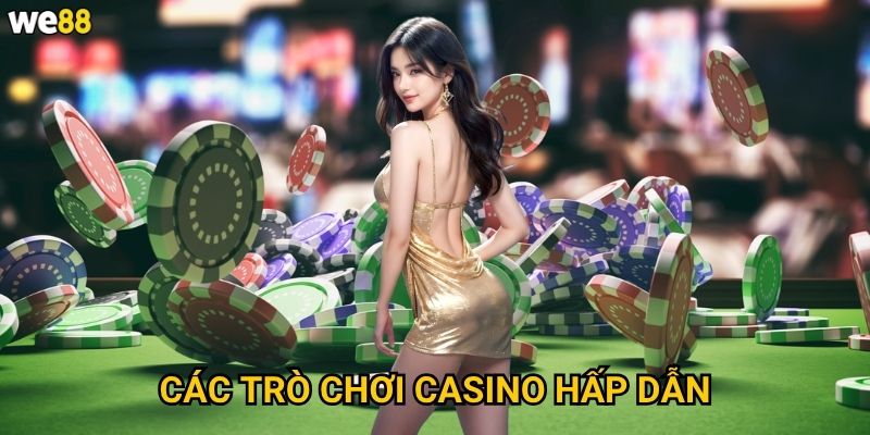 Sảnh BG Casino We88 có phù hợp với người chơi Việt Nam không? 3 Các trò chơi casino hấp dẫn